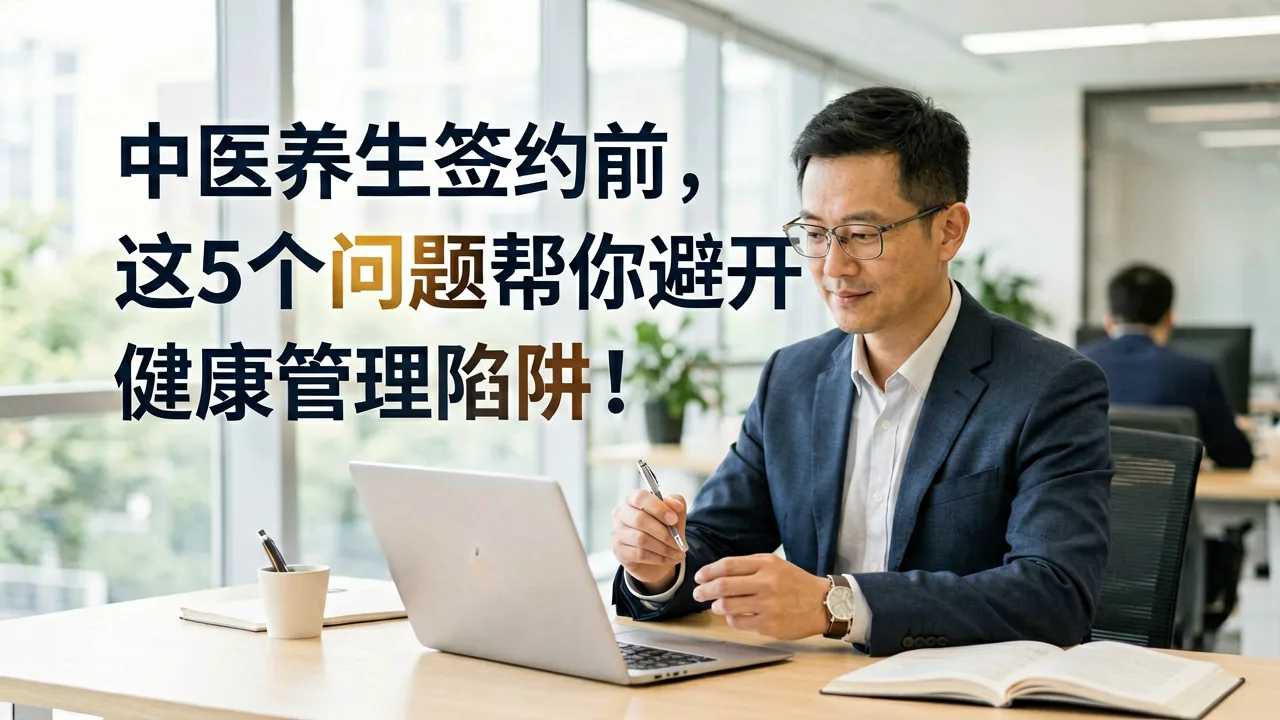中医养生签约前,这5个问题帮你避开健康管理陷阱